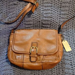 Coach Brown Leather crossbody purse EUC-basically NEW!!